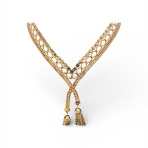 Statement Piece Gold Tone Chain Necklace